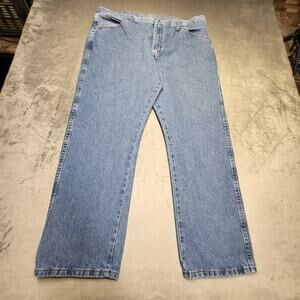 Rustler Jeans Mens 40x29 Blue Denim Straight Leg Classic Fit 100% Cotton Pants